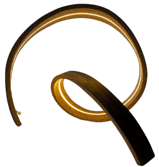 Designelement aus Eschenholz